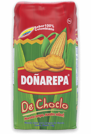 Harina Doñarepa con ingrediente de maíz choclo