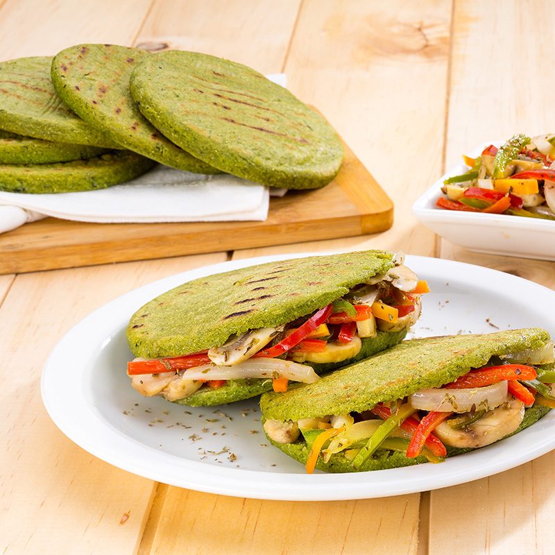 Arepa con Espinaca
