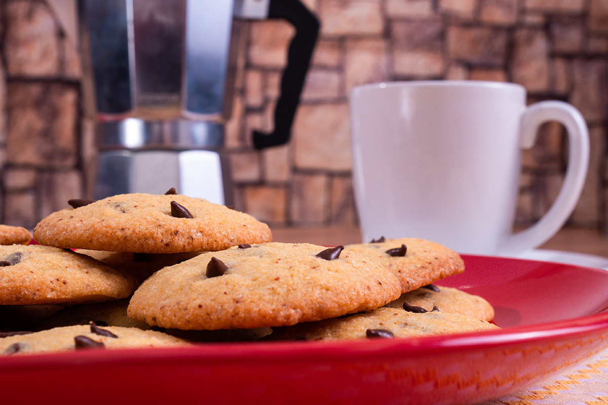 Galletas con chispas de chocolate